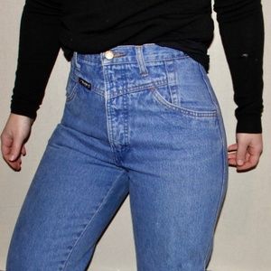 High Waisted Blue Jeans